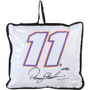 NASCAR Denny Hamlin White Seat Cushion