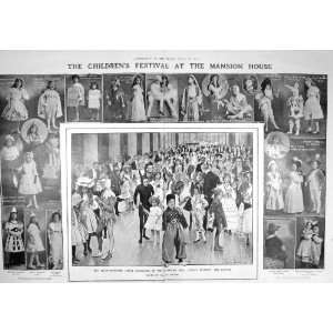   1907 CHILDREN FANCY DRESS MANSION HOUSE HAROLD BURGESS