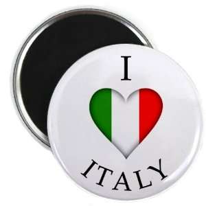 HEART ITALY World Flag 2.25 inch Fridge Magnet