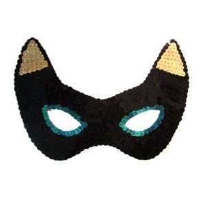  and Gold Sequined Eye Mask Harlequin Masquerade Theatrical Carnival 