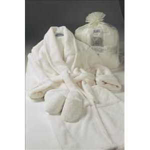   Luxury Spa Robe Ivory Plush by Sonoma Lavender