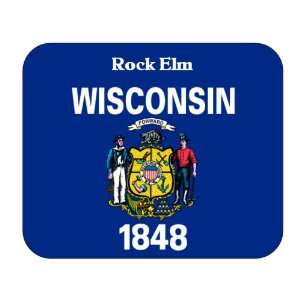    US State Flag   Rock Elm, Wisconsin (WI) Mouse Pad 