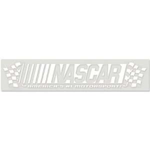  NASCAR OFFICIAL LOGO 5x25 CLEAR ULTRA DECAL WINDOW CLING 