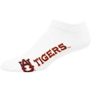  NCAA Auburn Tigers White Logo & Name Ankle Socks Sports 