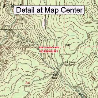   Map   Elk Creek Falls, Idaho (Folded/Waterproof)