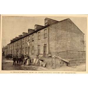 1909 Print Steel Mill Row Houses Sharpsburg Pittsburgh   Original 