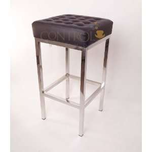   Control Brands Florence Tufted Leather Stool Bar Stool Furniture
