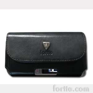  Leather Case for HP Ipaq 910 Black With Fixed Clip 