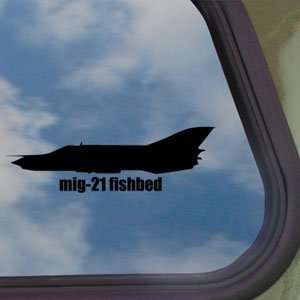  MiG 21 FISHBED Black Decal Military Soldier Window Sticker 