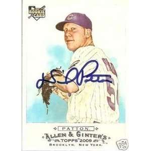  David Patton Signed Chicago Cubs 2009 Allen Ginter Card 