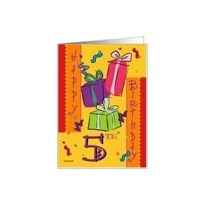  Happy Fifth Birthday Greeting Card Card Toys & Games