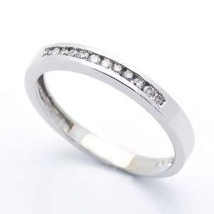   12ctw Diamond Channel Set Wedding Band 2.5MM ( Size 6 to 9) Size 6.5