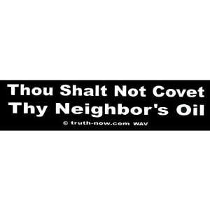  Thou shalt not covet thy neighbors oil Automotive