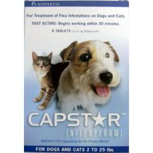  Capstar For Dogs And Cats 2 To 25 lbs (6 Tablets) Pet 
