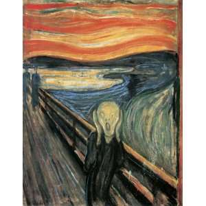  CANVAS The Scream 1893 by Edvard Munch 11 X 14 Image 