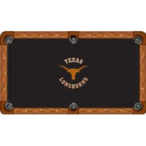 University of Texas Pool Table Felt   Professional 8ft   Texas Logo 