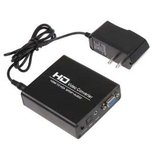  HDMI to VGA + SPDIF Audio HD Video Adapter Converter Electronics