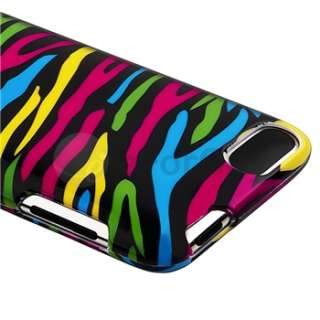 Colorful Zebra Black Case Cover Accessory for iPod Touch 3rd 2nd Gen 