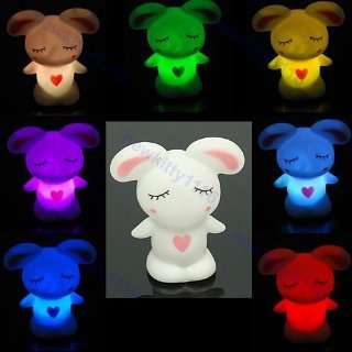   or 1 Pair of 7 Color Changing LED Lamp Night Light 