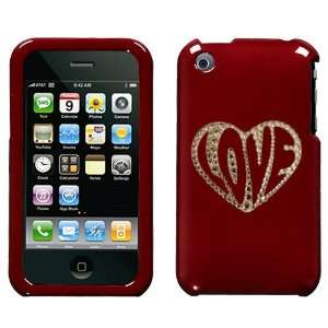   Bling Bling Love Inside Heart for At&t Iphone 3g Iphone 3gs 8gb 16gb