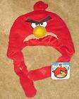 New Licensed Red Bird Angry Birds Winter Ski Pilot Plush Laplander Hat 