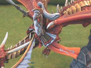 Warhammer DPS Painted High Elf Lord on dragon HE004  