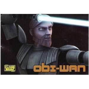  Star Wars The Clone Wars Foil Card Obi Wan Kenobi #2 Toys 