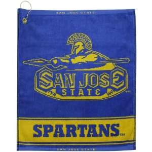  San Jose State Spartans Woven Jacquard Golf Towel Sports 