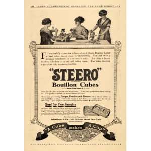  1911 Ad Schieffelin Steero Bouillon Cubes Women Dining 