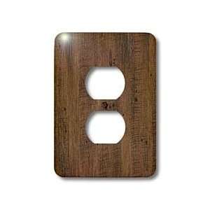 Florene DesignerTexture   Hickory Chesnut Wood   Light Switch Covers 