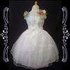   Princess Wedding Pageant Party Dress Clothe NEW White 2,3,4,5,6 yrs