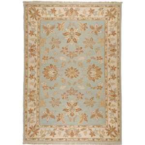   Traditional Hand Knotted Wool Area Rug 6.00 x 9.00.