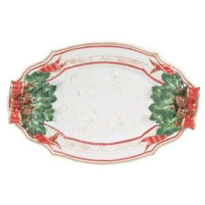   Fitz and Floyd Christmas Gathering Serving Platter