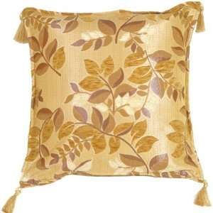   Leaf Textures in Neutral and Cream 17x17 Throw Pillow