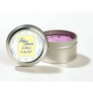 Baby Keepsake Blue Diamond Design Personalized Lavender Scented Bath 