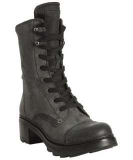 Prada Prada Sport black oiled suede lace up boots   