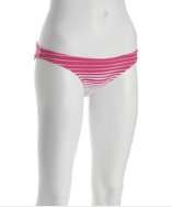 BCBGMAXAZRIA fuchsia striped bikini bottoms style# 320243401