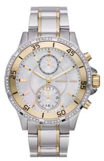 Michael Kors Garret Chronograph & Crystal Watch  