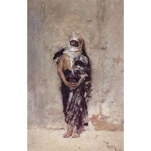   Inch, painting name Moroccan Man, By Fortuny Mariano