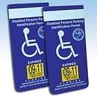   Handicapped Disabled Parking Placard Protective Car Holder Set Of 4
