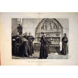  Refrectory Dinner Time Topham Monk Monks Fine Art 1877 
