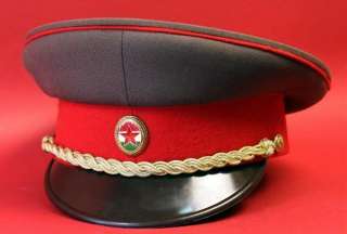 Communist Hungary ARMY OFFICER VISOR HAT cap ORIGNL Soviet era Warsaw 