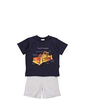 le top kids   Under Construction Track Loader Shirt And Short Set 