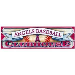  MLB Los Angeles Angels 9 by 30 Wood Sign Sports 