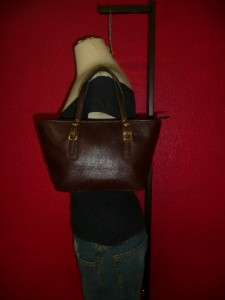 COACH Brown Leather Small Market Tote Purse Bag 9846  