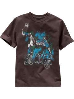 Here we have a nice boys Gap Kids Soccer t shirt. It is Size 4 5, and 