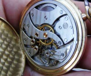 RRR Antique Art Deco IWC Schaffhausen Chronometer gold plated pocket 
