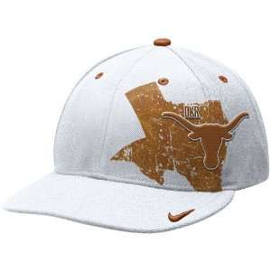  Nike Texas Longhorns White Rivalry Swoosh Flex Fit Hat 
