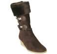 rafe new york brown shearling miller wedge boots