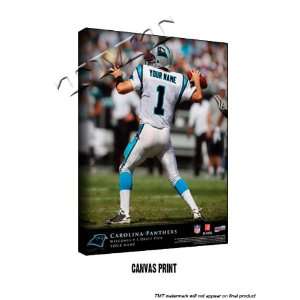  Panthers Personalized Quarterback Action Print
